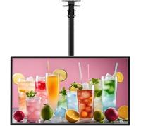 ZXSYYDS Caisson Lumineux LED, écran d'affichage Vertical Fin, Panneau de Menu numérique Mural rétroéclairé avec Perche télescopique pour théâtres, Restaurants, Bars et boutiques,Horizontal-60 * 120cm