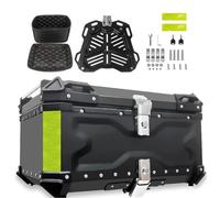 ZXSYYDS Coffre Universel pour Moto, 28L-100L, Étanche IP68, Aluminium, Noir, pour Scooter et Motocyclette