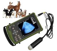 ZXSYYDS échographe Vétérinaire, échographe B Portable avec Sonde 3,5 MHz, écran LED 5,6 Pouces, 8 Pseudo-Couleurs, Images HD, pour La Gestation des Porcs, Ovins, Canins Et Chats