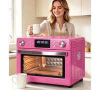 ZXSYYDS Four à Sublimation 1700 W, Grande capacité (30 L), Convection avec Affichage numérique pour l'impression en série sur Tasses, gobelets, Bouteilles et Assiettes Pink