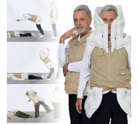 ZXSYYDS Gilet Airbag Antichute avec Application, Gilet De Protection pour Personnes âgées, Surveillance à Distance, Fonctions D'alarme, De Positionnement, D'aide Et D'enregistrement Sportif,2XL