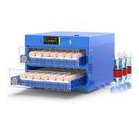ZXSYYDS Incubateurs numériques, incubateur d'œufs pour œufs à couver, Rotation Automatique des œufs et contrôle de l'humidité, incubateur d'air Portable, pour Poulets, Canards, oies, Oiseaux,128eggs