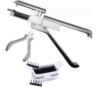 ZXSYYDS Kit De Machine D'extensions De Cheveux, Extensions De Cheveux Cachées 6D, Extensions De Cheveux Cachées sans Trace, Installation Et Retrait Rapides, 1 Rangée De 10 Paquets