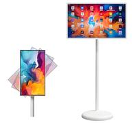 ZXSYYDS Tablette TV Portable 21,5 Pouces, écran Tactile Portable avec Support sur roulettes, écran Tactile sans Fil, Mobile Et Mobile, Alimenté par Batterie De 6000 Mah 6+128G