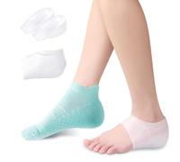 ZXTGBQ 1 Paires Talonnette Silicone,Talonnettes en Gel 2,5 CM, Talon Silicone Respirant, Manches de Talon en Silicone