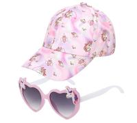 ZXTGBQ Casquette Enfant Fille, Girls Unicorn Baseball Cap, Casquette Lunettes de Soleil, Chapeau de Sport, Accessoires pour Fille Mouvement du Quotidien Cadeaux