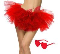 ZXTGBQ Jupe Femme Ballet Danse Tutu, 3 Couches Jupe en Tulle Vintag Rétro Années 80 Fête e Jupette Danse Classique Princess Dance Dress Fille RéTro AnnéEs 80 FêTe Halloween Christmas Carnaval Costume