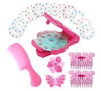 ZXTGBQ Machine à Strass pour Cheveux Diamond Styler Kit Hair Bedazzler avec Gemmes et Épingles à Cheveux, Peignes et Bandeaux, Bijoux de Jouets Créatifs Paillettes Cheveuxs Diamond Styler Kit pour Fi
