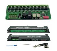 ZXTIIEUF 1 contrôleur LED 512 DC9V-24V 30CH RGB 30CH x 2A 30 canaux, décodeur, variateur, Pilote for Bande LED 5050 RGB(30ch Bare Bord)