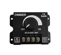 ZXTIIEUF 1PCS/1SET RF LED variateur continu DC 5V 12V 24V 30A 90A télécommande Barre Lumineuse Couleur Unique réglage de la luminosité(12-24V 30A)
