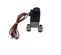 ZXTIIEUF 2V025-06 Électrovanne à air, Eau et Huile normalement fermée, Bobine LED, 2 Ports, 2 Voies, 220 V, 12 V, 24 V, vanne magnétique pneumatique(Black 6MM-6MM,DC24V)