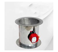 ZXTIIEUF Clapet d'air motorisé en Acier Inoxydable de 51 à 250 mm de diamètre, clapet d'air électrique à Double Bride, Type Interrupteur(51mm)