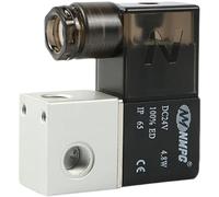 ZXTIIEUF Électrovanne de Distributeur 3V1-06, compresseur d'air, vanne d'inversion de Vide, Deux Positions, Trois Voies, en Alliage d'aluminium(Dc12v)