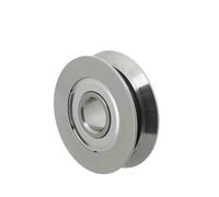 ZXTIIEUF Poulie rainurée Miniature en Acier Inoxydable 440, 5 pièces, Type VU H, SZV2-10, SZU3-12, 4-12, 3-4-14, 6-16, SZH3-11, for Machine à Enrouler(Szv4-14 4x14x4)