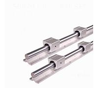 ZXTIIEUF Rail de Guidage linéaire Professionnel SBR20 200-2000 mm, 2 pièces et 4 Blocs de roulement linéaires SBR20UU for pièces CNC, Rail linéaire de 20 mm(1200mm)