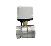 ZXTIIEUF Vanne à Boisseau sphérique motorisée à Deux Voies, étanche IP65, 2 Pouces, en Acier Inoxydable(AC220-CR02)