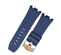ZXTQW Bracelet de Montre Sangle en Caoutchouc de 28 mm à Fluoro Watch Bandeau de Silicone étanche Hommes Bracelet de Remplacement Band de Montre Compatible avec Audemars Piguet Royal Oak Cuir
