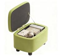 ZXTRYBHD Coffre de Rangement pour Chambre à Coucher, Bancs de Rangement avec Couvercle, Pouf de Rangement, pour Salon, Chambre, Chambre à Coucher, Couloir(Light Green)