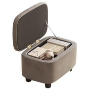 ZXTRYBHD Coffre de Rangement pour Chambre à Coucher, Bancs de Rangement avec Couvercle, Pouf de Rangement, pour Salon, Chambre, Chambre à Coucher, Couloir(Gray)