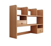 ZXTRYBHD Étagère de Présentation avec Tiroirs, Bibliothèque de Bureau, Étagère de Rangement, Bibliotheque et Mobile - pour la Maison et Les Fournitures de Bureau(Natural,Medium)