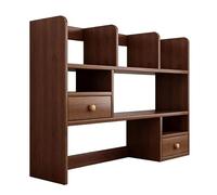 ZXTRYBHD Étagère de Présentation avec Tiroirs, Bibliothèque de Bureau, Étagère de Rangement, Bibliotheque et Mobile - pour la Maison et Les Fournitures de Bureau(Brown,Large)