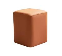 ZXTRYBHD Petit Pouf Repose-Pieds, Tabouret Bas, pour Salon, Chambre, Entrée et Dressing(Orange,Small)