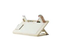 ZXTRYBHD Planche a Dessin A3, Tablette Dessin Portable, avec Trou de Rangement pour Pinceaux, Chevalet de Table, pour Artistes Professionnels et Peintres Amateurs