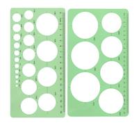 ZXUPOI 2 Pcs Regle Normographe Geographie Lycee Gabarit Cercle Trace Cercle Gabarit Dessin Regle Pochoir Géométrique Rond Modèles de Mesure Normographe Cartographie pour Bureau école Dessin Personnel