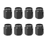 ZXUPOI 8 Pcs Bouchons de Valve de Pneu Aluminium Capuchon Antipoussière de Roue Marqueur de Pneus de Voiture avec Joint Hexagonal universels