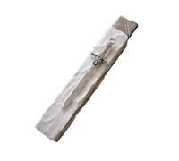 Zxwjddm Briquet à Texture décorative en Forme d'épée de Style Industriel Lourd, Flamme Douce dorée, Briquet à kérosène Portable Coupe-Vent, adapté à la Collecte et à l'usage Quotidien(White2)