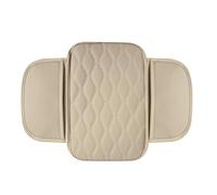 ZXWZZQ88 Voiture Housse Accoudoir pour Nissan CIMA Cube Quest Xterra Murano X-Trail Armada Rogue Pulsar, Console Centrale Coussin Couvre-accoudoirs Organisateur Tapis, Accessoire Voiture,Beige