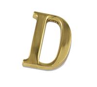 Zxxin-numéro de Maison, 1pc 50 mm Hauteur d'or en Alliage adhésif Autocollant Hôtel Accueil Porte Porte Maison Nombre, A/B/C/D/Lettre VIP Plaque de Porte en Option, Solide et Durable