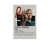 ZXXSCPCB Poster sur toile Gran Torino classique de films et séries télévisées - Décoration murale pour chambre à coucher - 50 x 75 cm - Style sans cadre