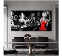 ZXYFBH Décoration Murale James Dean, Marilyn Monroe, Elvis Presley - Peintures sur Toile, Affiches et Impressions - Photo d'Art Mural Salon, 70x140 cm, 1 Pièce Sans Cadre