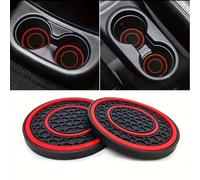 ZXYHBHD Coussinet antidérapant pour Porte-gobelet de Voiture,Protection Stable, 2 pièces, Compatible avec Les Piles Rising Auto R7 Marvel R RC7,Red