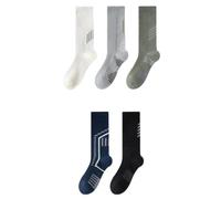 ZXYHOLOHI 1/2 paire chaussettes de cyclisme à compression pour hommes au milieu du mollet antidérapantes à haute élastique respirante chaussettes de sport