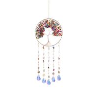 ZXYHOLOHI 1 Cadeau de décoration accrochée en Cristal coloré Attrape-Soleil Arbre de la Vie pour l’année Noël et thèmes d’Histoires