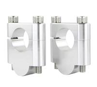 ZXYIWSDF Rehausseur de Guidon pour Moto Compatible avec Yamaha pour XJ 6 / Diversion 2009-2015 pour XJ 900 S Diversion 1994-2003 7/8" 22mm Guidon Risers Clamps Moto(Silver,30mm)