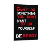 ZXYYHBG Poster décoratif sur toile « Don't Do Something » - Impression d'art moderne pour chambre à coucher - 60 x 90 cm