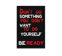 ZXYYHBG Poster décoratif sur toile « Don't Do Something » - Impression d'art moderne pour chambre à coucher - 60 x 90 cm