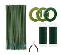 ZXYZLJJD Kit de arreglo floral, 7 herramientas de arreglo floral, incluyendo cintas y envolturas florales, alambres de tallo floral, para manualidades ramo de flores