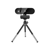 ZXZZAS Webcam 4K 1080P Mini caméra 2K Full HD Webcam avec Microphone 15-30fps USB Web Cam for PC Portable caméra de Prise de Vue vidéo(1080P with Tripod)