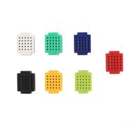 ZY-25 Lot de 35 mini platine d'expérimentation sans soudure 25 points d'attache PCB pour prototypage électronique, 20 x 15 mm (7 couleurs, 5 de chaque)