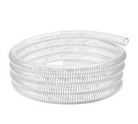 ZY-hosetube Tuyau d'aspiration de 1,9 cm ID - 7,6 m de long en vinyle renforcé en PVC robuste en acier spirale, tuyau flexible pour vidange de carburant, huile, gaz, eau pour pompe de cale marine
