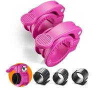 ZY-HUAN Mini Pinces pour haltères de 25/28/30mm I Collier d'haltères réglable I Pinces d'haltères à dégagement Rapide Paire de Clips de Verrouillage pour Barre d'haltères (Rose)