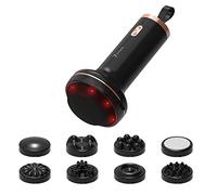 ZY ZERYEW Masseur de cellulite à main, machine à sculpter le corps, rechargeable et sans fil, masseur de graisse gastrique avec 8 têtes de massage 2 couvertures en maille, massage abdominal Vie