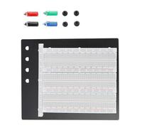 ZY206 Fil de platine d'expérimentation + carte protocole 2390 trous, carte de circuit extensible sans soudure pour platine d'expérimentation électronique pour projet électronique