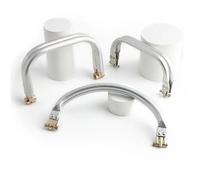 ZYAGH 1/2/3 pièces, Fermoir Tubulaire rectangulaire en Aluminium, Cadre de Verrouillage en Forme de U for Portefeuille DIY, Fermoir à Baiser Tubulaire Interne(Color5,1 Piece)