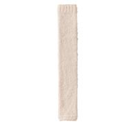ZYAGH 2pair Thick Long Tube Socks Over Knee Warm Leg Cover Comfortable Coral Fleece Protector Autumn Winter(Beige)