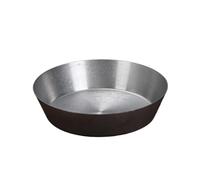 ZYAGH Assiettes rétro profondes en acier inoxydable 304, assiettes à sauce monocouche, plateaux à desserts, viande et fruits, vaisselle(15cm)